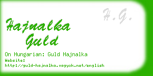 hajnalka guld business card